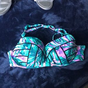 Floral bathing suit top